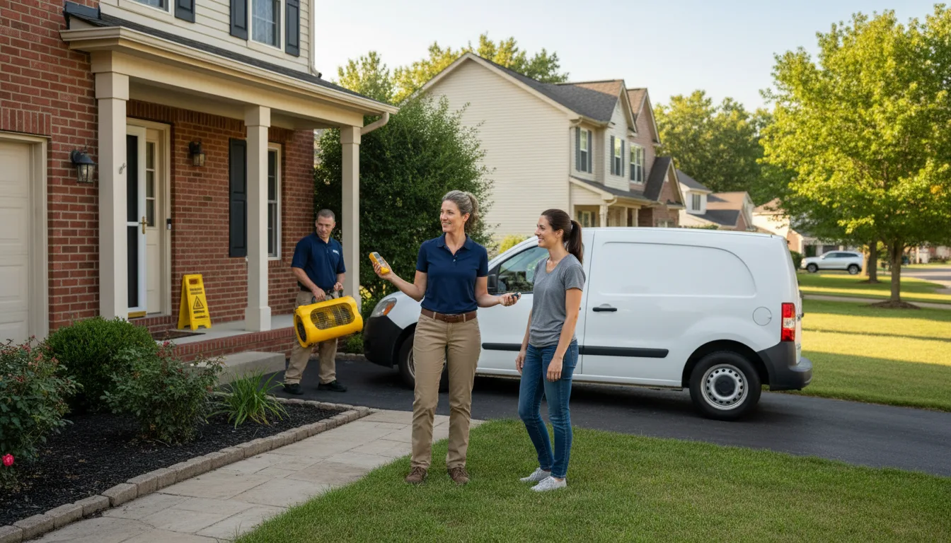 Residential water damage restoration in Danbury, NC